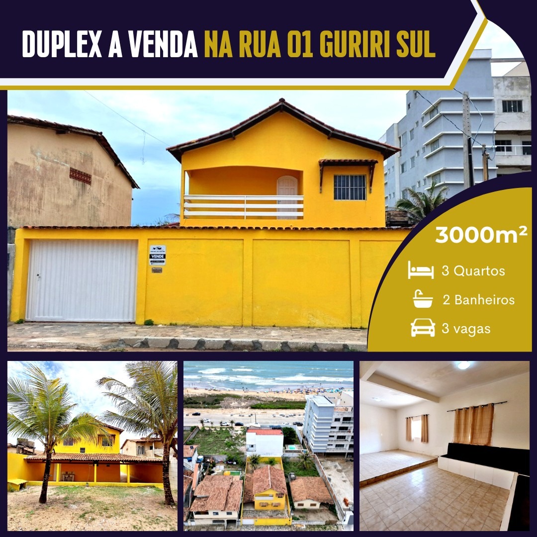 Duplex a venda na rua 01 Guriri Sul